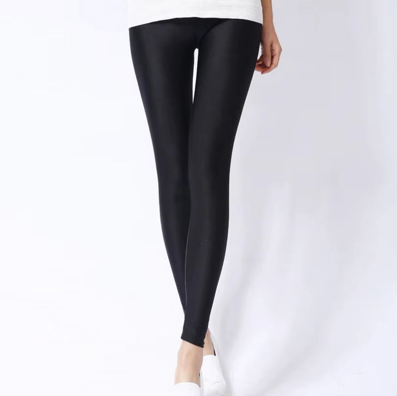 New Spring Solid Candy Neon Leggings for Women High Stretched Female Legging Pants Girl Clothing Leggins Plug Size
